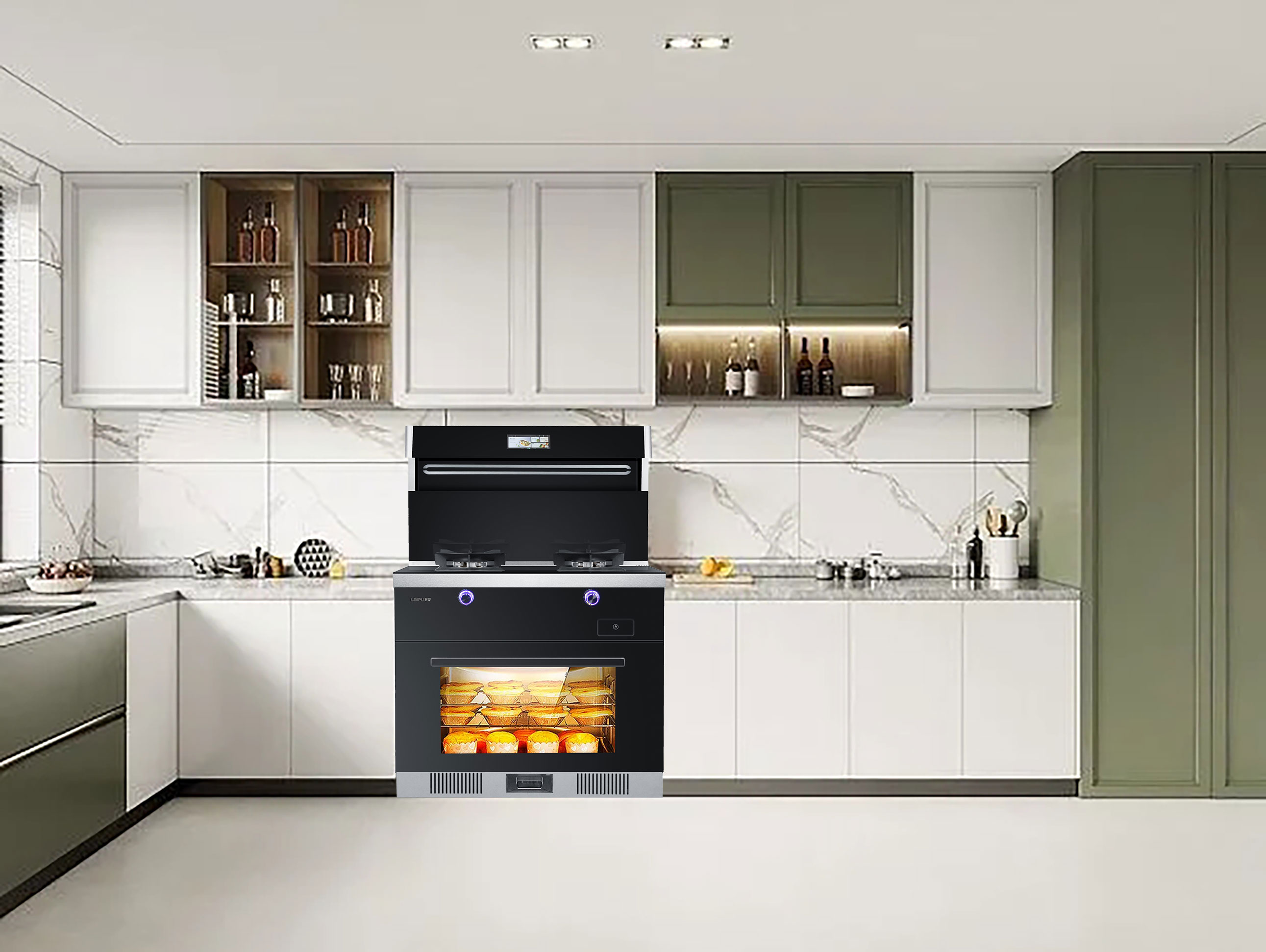 你还在为厨房难清理而糟心吗？快来看看莱普集成灶